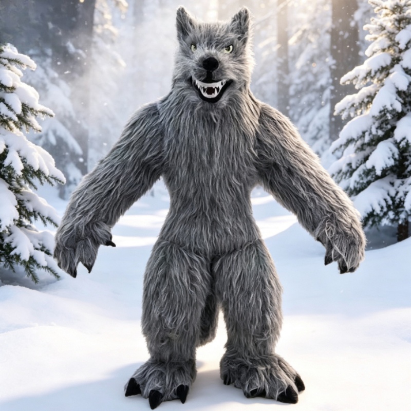 Dolls - Giant Inflatable Grey Wolf Mascot Costume