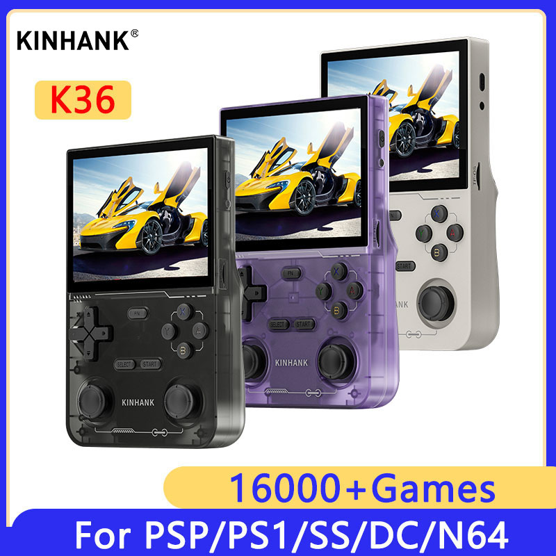 Retro Handheld Game Console R36S - KINHANK K36 Retro Handheld Video Game