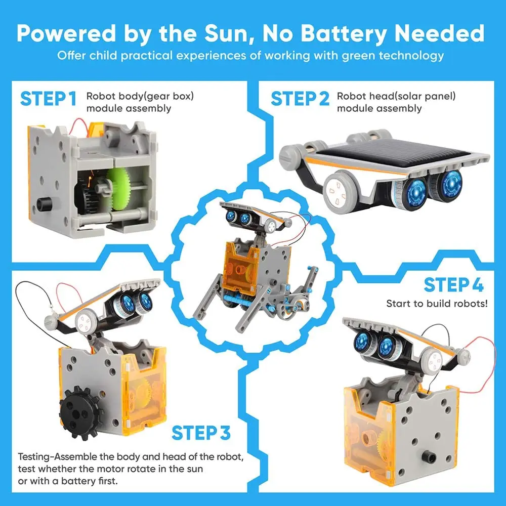 STEM 13-in-1 Education Solar R - đánh giá và giá Stem Solar Robot Kit For Kids