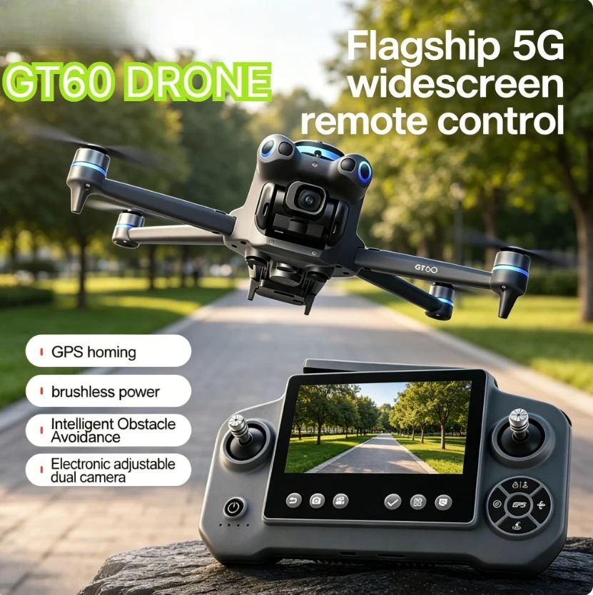 Original GT60 GPS Foldable RC  - đánh giá và giá Fpv Brushless Rc Drone 4K