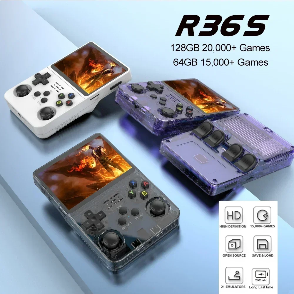Portable R36S 128GB Handheld G - đánh giá và giá Retro Handheld Game Console R36S