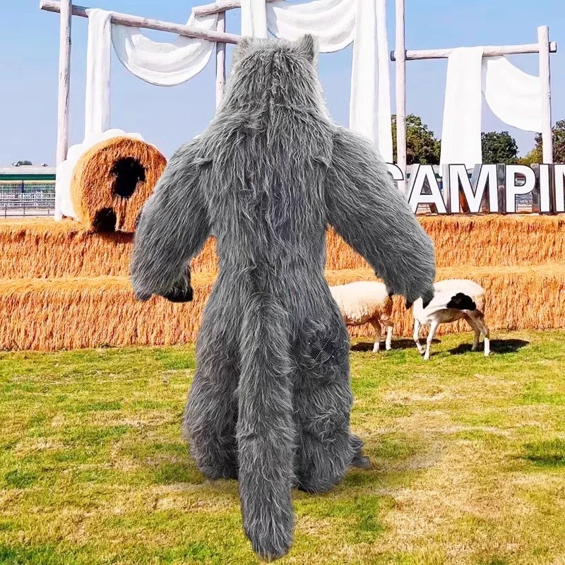 Giant Inflatable Grey Wolf Mas - đánh giá và giá Dolls