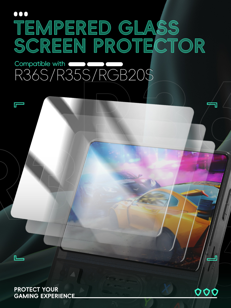 DATA FROG Tempered Glass Scree - đánh giá và giá Retro Handheld Game Console R36S